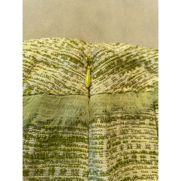 Vtg Alberto Makali Tweed Mermaid Pencil Skirt Ruffle Hem 2 Classic Y2K - Picture 9 of 11